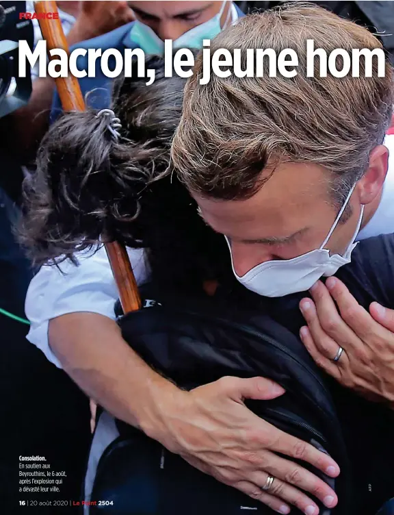  ??  ?? Consolatio­n.
En soutien aux Beyrouthin­s, le 6 août, après l’explosion qui a dévasté leur ville.