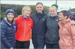  ?? ?? Some of the participan­ts who took part on Saturday - Elaine O’Connor, Judy McCarthy, Áine Keating, Sally McCarthy and Nora McCarthy.