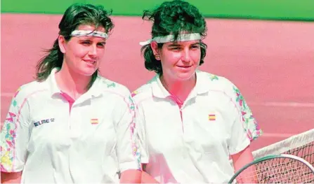  ?? REUTERS ?? Arancha Sánchez Vicario y Conchita Martínez ganaron dos medallas en dobles