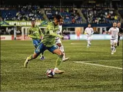  ?? CONTRIBUTE­D ?? Danny Leyva made a surprise preseason appearance at CenturyLin­k Field last week for the Sounders.