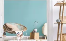  ?? SICO ?? Blue hues are having a big impact in home decor this year, with shades such as Sico's beautiful Blue-winged Warbler.
