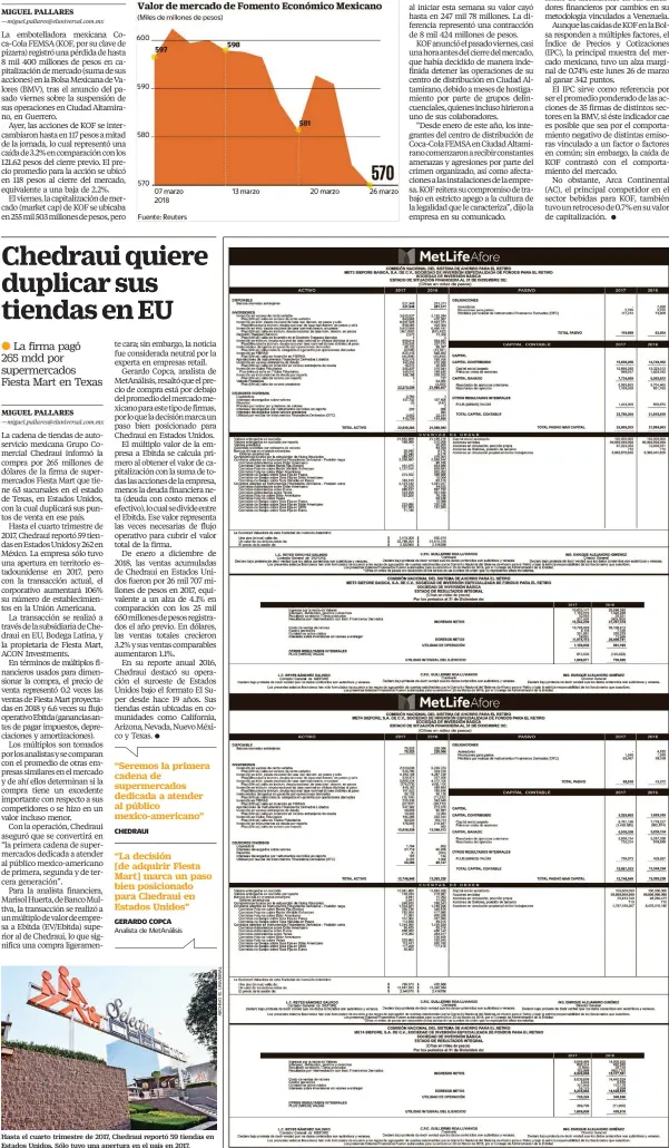  ??  ?? Hasta el cuarto trimestre de 2017, Chedraui reportó 59 tiendas en Estados Unidos. Sólo tuvo una apertura en el país en 2017.