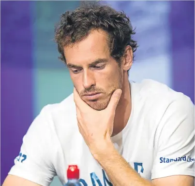  ??  ?? Andy Murray has played just two exhibition matches since losing in the quarter-finals at Wimbledon.