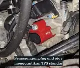  ??  ?? Pemasangan plug and play menggantik­an TPS standar