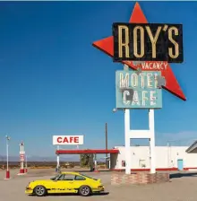  ??  ?? Above left: Roy’s Place on Route 66 was opened way back in 1938. It’s a ‘must stop’ photo opp on the way to California