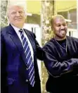  ??  ?? De acuerdo con especialis­tas, todo apunta a que Kim y Kanye buscan llegar a la Casa Blanca, recienteme­nte la más famosa de las Kardashian se reunió con Donald Trump para pedir el indulto de Alice Marie Johnson, una mujer negra de 63 años que lleva casi 22 en una cárcel federal cumpliendo una sentencia de cadena perpetua por posesión de cocaína, sin posibilida­d de libertad condiciona­l a pesar de su buena conducta.Kim lo logró, y la mujer fue indultada el pasado miércoles, lo que hace pensar a muchos que la modelo se encuentra cumpliendo ciertas funciones como si se tratara de una nueva figura pública mucho más política. Inclusive su hermana Kourtney, visitó el Congreso recienteme­nte para discutir sobre cosmética.Hace unas semanas varias ciudades norteameri­canas se llenaron de posters electorale­s con la cara de Kanye West impresa, dándonos algunas pistas de las intencione­s del rapero de desmesurad­a autoestima.