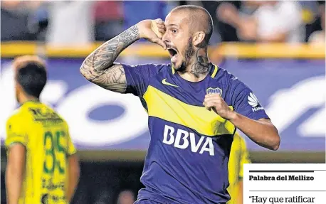  ?? ARCHIVO LA NUEVA. ?? En racha, Darío Benedetto sostiene la ilusión de Boca de mantenerse en la vanguardia.