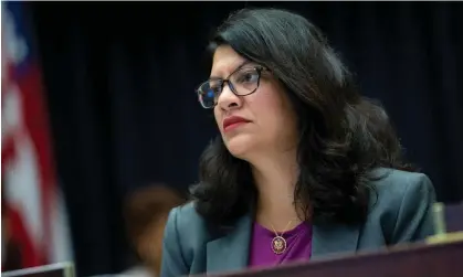  ?? ?? Rashida Tlaib received intense backlash after her defense of the slogan ‘from the river to thesea’. Photograph: MediaPunch Inc/Alamy