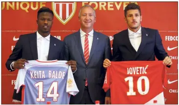  ?? (Photos Jean-François Ottonello) ?? Keita Balde et Jovetic ont évolué en série A respective­ment à la Lazio et l’Inter.