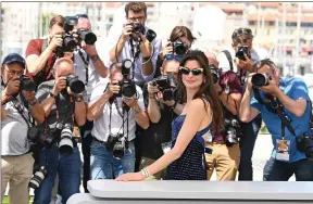  ?? ?? Anne Hathaway at a photo call for the movie Armageddon Time, at the Cannes Film Festival