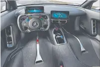  ??  ?? F1-style steering wheel to make drivers feel like Lewis Hamilton.