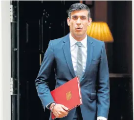  ?? /AFP ?? Stiff upper lip: UK chancellor of the exchequer Rishi Sunak plans to save jobs and pump life into a weak economy, including tax cuts on home-buying and a bonus for employers who don’t fire staff.