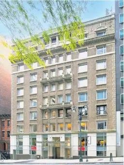  ?? ?? Get ’em while they’re hot: Three floors of office condos are for sale at 185 Broadway (far left) for $14.3 million. A 2,587square-foot slice of 110 E. 40th St. (top) is asking $1.4 million. Renovated, turnkey office condos at 125 Maiden Lane come with a roof deck (left).