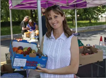  ?? Melissa Nolan from Tralee pictured with fresh vegetables at Tralee’s Farmer’s Market at the weekend. Photo by Domnick Walsh ??