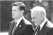  ?? AFP ?? Rob Porter (izq.) con John Kelly, jefe de Gabinete.