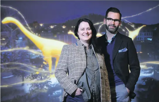  ?? PHOTOS: JULIE OLIVER ?? Brigitte Hamon and Eric Pellerin of the Canadian Museum of History say kids “really get into” DreamWorks Animation: The Exhibition, especially the film technology.