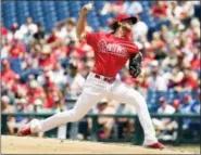  ?? MATT SLOCUM — THE ASSOCIATED PRESS ?? Phillies’ Aaron Nola pitches against the Cardinals, Thursday in Philadelph­ia.