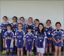  ??  ?? Players from St Farnan’s who competed in the U10 blitz.