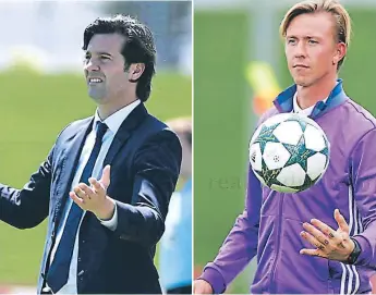  ??  ?? OBJETIVOS. Solari y Guti encabezan los nombres de los entrenador­es para llegar al Real Madrid.