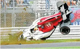  ??  ?? El accidente del sueco Marcus Ericsson