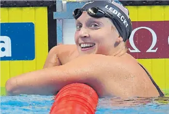  ??  ?? Katie Ledecky La estadounid­ense está acostumbra­da a ganar. Además de sus 12 títulos mundiales, entre Londres 2012 y Río de Janeiro 2016 sumó cinco oros olímpicos. La única vez que perdió un título en los Juegos Olímpicos fue en la posta 4x100: hace un...