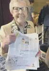  ?? ?? 0 Effie Gowan delighted with crossword message