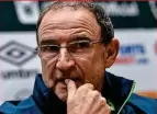  ??  ?? STAR GAZING: Ireland manager Martin O’Neill