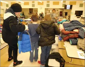  ?? SUBMITTED PHOTO — ADELE ARGOT ?? Tulpehocke­n School District’s 2nd annual Winter Coat Drive provided new winter items for school aged and younger children.