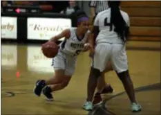  ?? SUBMITTED PHOTO ?? Jasmine Forrester, left, scored 29 points in Upper Darby’s 79-50 victory over Academy Park Saturday