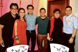  ??  ?? KEREN Pascual, Marites Allen, Miguel Pastor, Rene Santos, Albert Andrada, Ben Chan