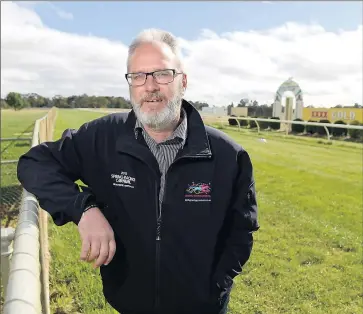  ??  ?? Let the action begin: Tatura and Shepparton Racing Club manager Jon Dight is looking forward to being on the Spring Racing Carnival program when the Tatura Cup is held this month.