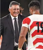  ??  ?? Respectful: Japan coach Jamie Joseph