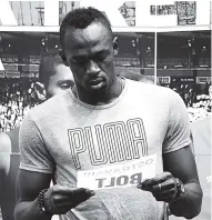  ??  ?? El atleta jamaiquino Usain Bolt, en República Checa.