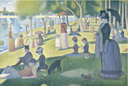  ??  ?? A grand day out: Seurat’s
A Sunday Afternoon on the Island of La Grande Jatte Seurat’s detractors described his technique as ‘fuzzy’