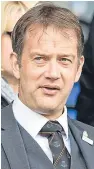  ??  ?? New SFA chief executive Ian Maxwell, a former St Johnstone defender, was in the McDiarmid Park stands.