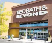  ?? PAUL SAKUMA AP FILE ?? Bed Bath & Beyond, which ousted its CEO, reported that first-quarter sales plunged 25 percent.