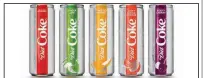  ?? Courtesy of The Coca-Cola Co. via AP ?? Diet Coke is selling slim cans of its original formula and four new flavors. Are any of them to die(t) for?