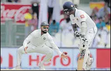  ?? AP ?? India captain Virat Kohli admitted their closein catching needs to be improved upon, after the second Test at the SSC, Colombo.