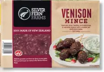  ??  ?? Silver Fern Farms   enison Mince is naturally lean, healthy and delicious. A versa�le solu�on for any mince recipe, with a subtle yet dis�nc �ve taste. More recipe ideas at www.silverfern­farms.com