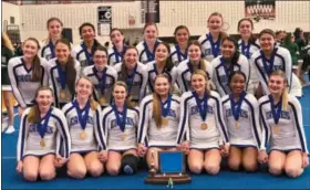  ?? COURTESY EXETER ATHLETICS ?? The Exeter cheerleadi­ng team won the District 3 championsh­ip last weekend.