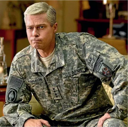  ??  ?? The Netflix film War Machine, starring Brad Pitt, is getting only a limited cinema release, as it is not considered to be the type of movie that would make big money at the box office.