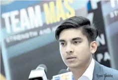  ??  ?? Syed Saddiq