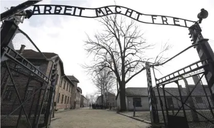  ??  ?? The entrance to Auschwitz. Google’s reviews tool said: ‘Tell us what you loved about this place.’ Photograph: Michael Sohn/AP