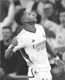  ?? AP / REUTERS ?? Real Madrid is hoping Rodrygo (left) will be the key to unlocking a Champions League semifinal berth, while Manchester City striker Erling Haaland will be looking to silence his doubters when the two teams meet in Manchester on Wednesday.