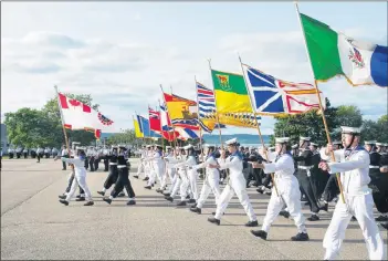  ?? SARA ERICSSON ?? 500 cadets graduated at this year’s last ceremony at HMCS Acadia in Cornwallis Park.