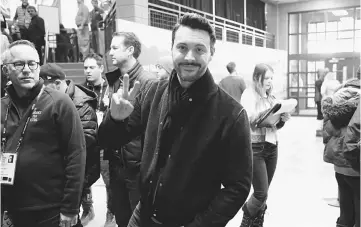  ??  ?? Jack Huston (also below left) attends ‘The Yellow Birds’ premiere on day 3 of the 2017 Sundance Film Festival at Eccles Center Theatre on Jan 21 in Park City, Utah. — AFP photos