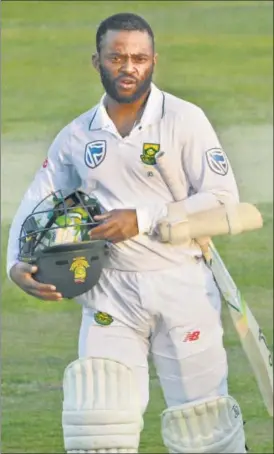  ?? GETTY IMAGES ?? Temba Bavuma’s only Test century came against England at Cape Town three years ago.