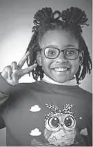  ?? ?? Future Black History Maker: Kalani Wilson, 9, attends Mary McArthur Elementary and is good at fashion and telling stories.