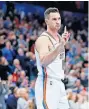  ?? [BRYAN TERRY/ THE OKLAHOMAN] ?? Thunder forward Danilo Gallinari will be an unrestrict­ed free agent at the end of the season.