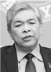  ??  ?? Datuk Seri Dr Ahmad Zahid Hamidi